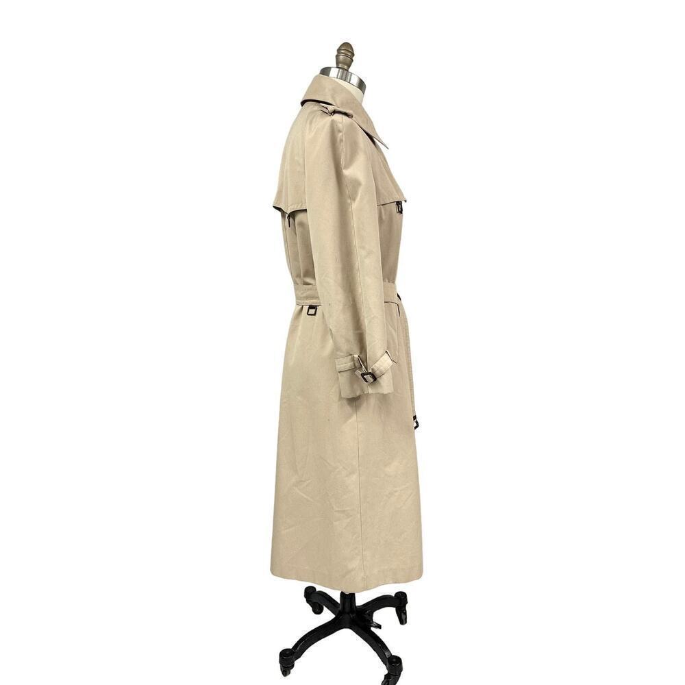 70s VTG Etienne Aigner Trench Coat Double Breasted Fully Lined Belted  Womens L - Picture 4 of 16